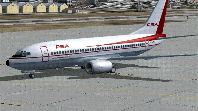 Screenshot 1 — PSA Boeing 737-700