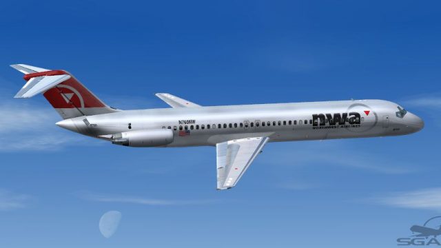Screenshot 1 — Northwest Airlines Douglas DC-9-41 2004