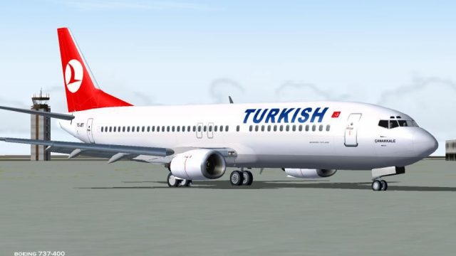 Screenshot 1 — Turkish Airlines Boeing 737-400