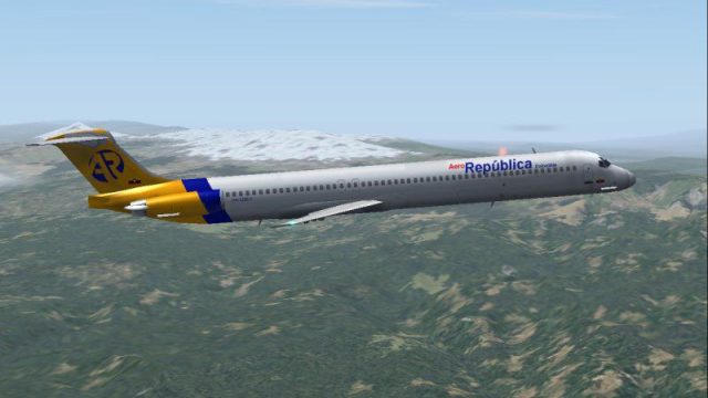 Screenshot 1 — Aerorepublica MD-81