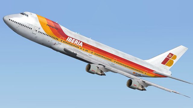 Screenshot 1 — Iberia Boeing 747-200 EC-HVD