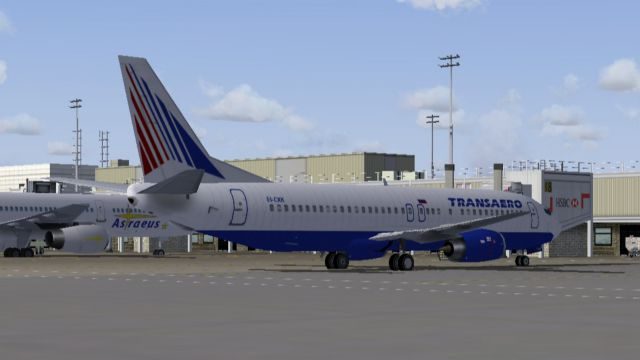 Screenshot 1 — Transaero Boeing 737-400