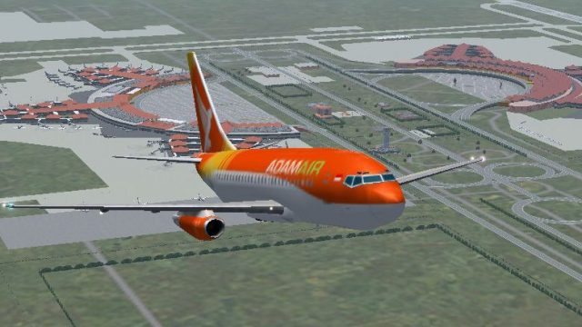 Screenshot 1 — Adam Air Boeing 737-200