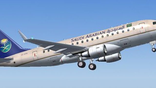 Screenshot 1 — Saudi Arabian Embraer 170