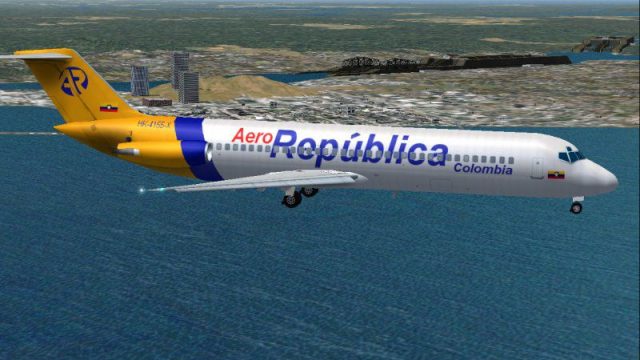 Screenshot 1 — Aerorepublica Douglas DC-9-30