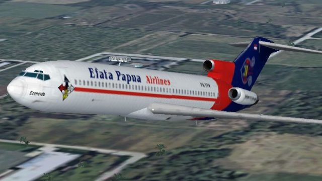 Screenshot 1 — Efata Papua Airline Boeing 727-200