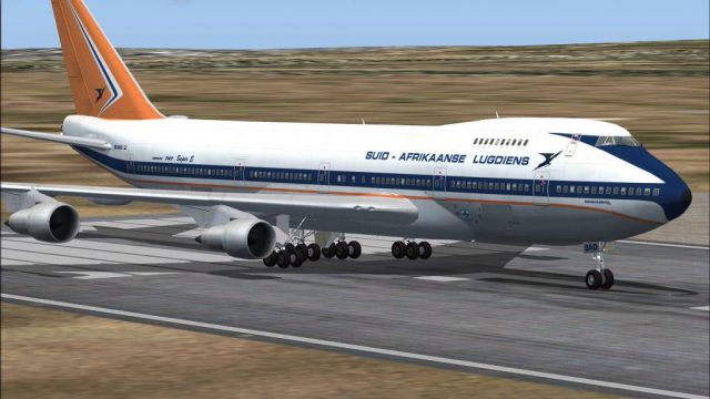 Screenshot 1 — South African Airways Boeing 747-200 "Bandit"