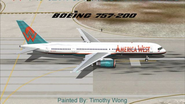 Screenshot 1 — America West Boeing 757-200RR