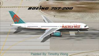 Screenshot 1 — America West Boeing 757-200RR
