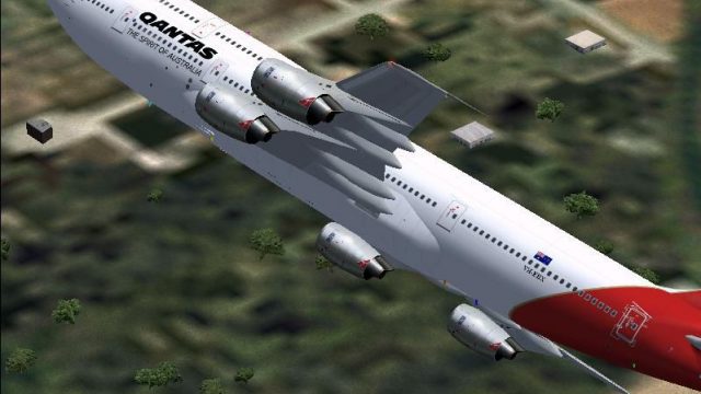 Screenshot 1 — Qantas Boeing 747-338RR