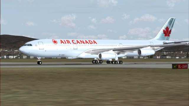 Screenshot 1 — Air Canada Airbus A340-313