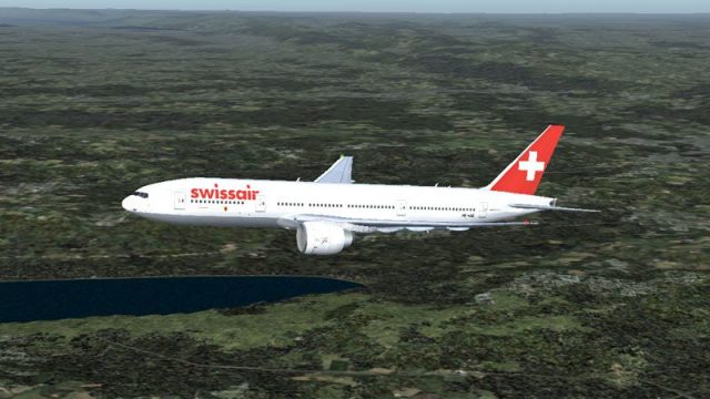 Screenshot 1 — Swissair Boeing 777-200ER HB-IGE