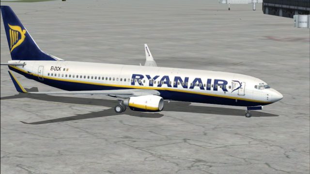 Screenshot 1 — Ryanair Boeing 737-800 default Textures