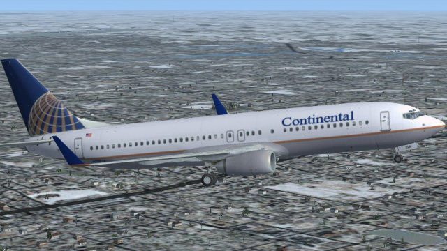 Screenshot 1 — Boeing 737-800 Continental Textures