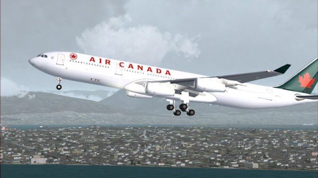 Screenshot 1 — Air Canada A340-313 C-GDVW