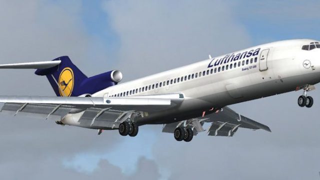 Screenshot 1 — Lufthansa Boeing 727-200 (1991)