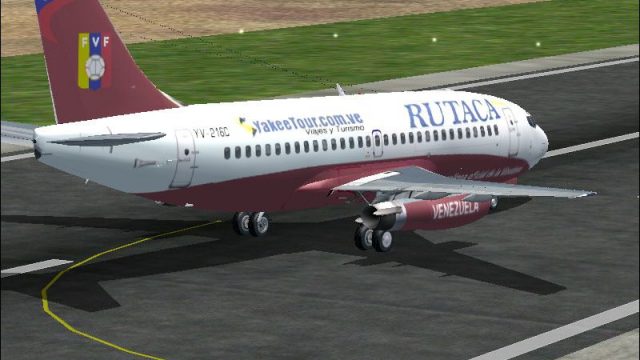 Screenshot 1 — Rutaca Vinotinto Boeing 737-200 YV-216C