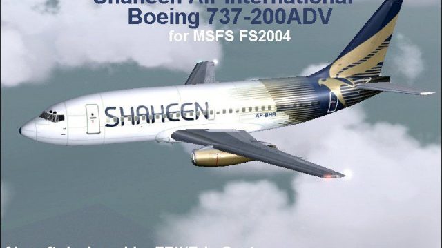 Screenshot 1 — FFX Shaheen Air International 737-200
