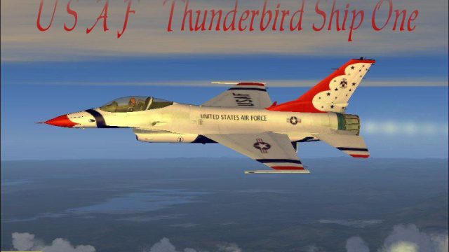 Screenshot 1 — F-16 Viper Thunderbird Ship One