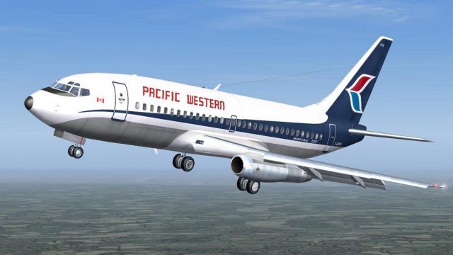 Screenshot 1 — Pacific Western Boeing 737-200