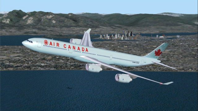 Screenshot 1 — Air Canada Airbus A340-500 C-GKOL