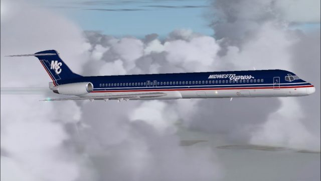 Screenshot 1 — 1980's Midwest Express Airlines MD-81 V2