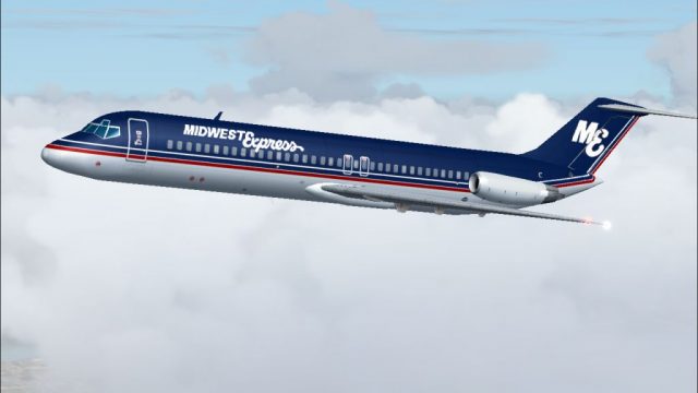 Screenshot 1 — 1980's Midwest Express Airlines DC-9-30 V2