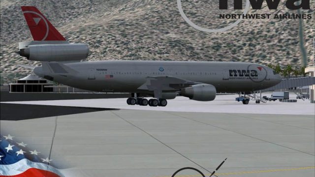 Screenshot 1 — Northwest Airlines Douglas DC-10-30 (NC)