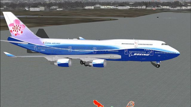 Screenshot 1 — China Airlines Boeing 747-409ER B-18210