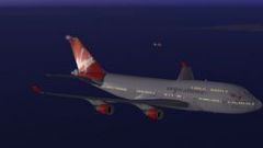 Screenshot 9 — Boeing 747-400 Virgin Atlantic Textures only