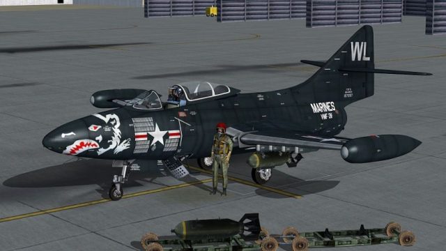 Screenshot 1 — US Marines Grumman F9F Panther
