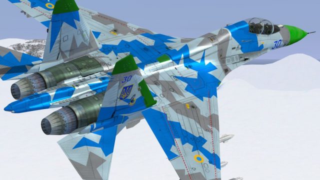 Screenshot 1 — Ukrainian Air Force Sukhoi Su-27 Flanker