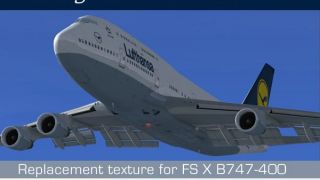 Screenshot 3 — Boeing 747-400 Lufthansa Textures only