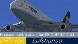 Screenshot 4 — Boeing 747-400 Lufthansa Textures only