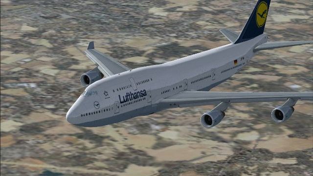 Screenshot 1 — Boeing 747-400 Lufthansa Textures only