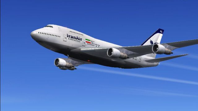 Screenshot 1 — Boeing 747 SP Iran Air