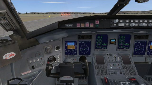Screenshot 1 — POSKY Bombardier CRJ-700 Virtual Cockpit