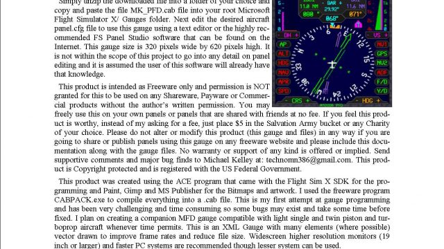 Screenshot 1 — Piper Meridian Panel