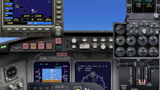 Screenshot 1 — Panel For Modern Twin-Engine Turboprop