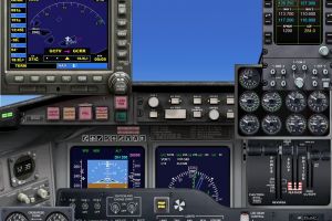 Panel For Modern Twin-Engine Turboprop for FSX