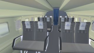 Screenshot 5 — Fokker 60 Flight Deck And Passenger Compartment