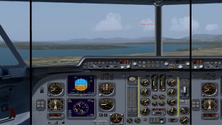 Screenshot 2 — Fokker 50 Triple Display Panel