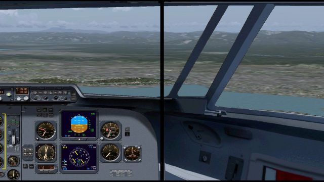Screenshot 1 — Fokker 50 Dual Display Panel