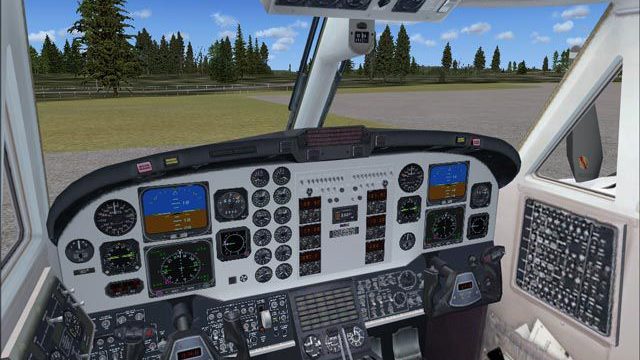 Screenshot 1 — ISDT Beech King Air B200 Virtual Cockpit