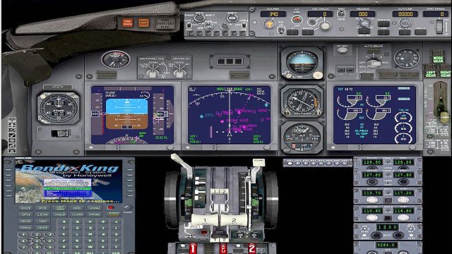 Screenshot 1 — Multiple Monitor Instrument Panels For Boeing 737-800