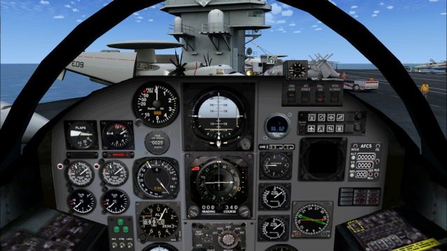 Screenshot 1 — Alphasim North American Aviation RA-5C Panel