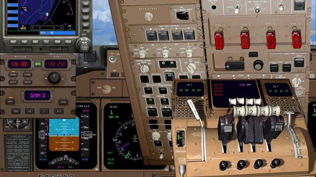Screenshot 1 — Boeing 747-400 Panel