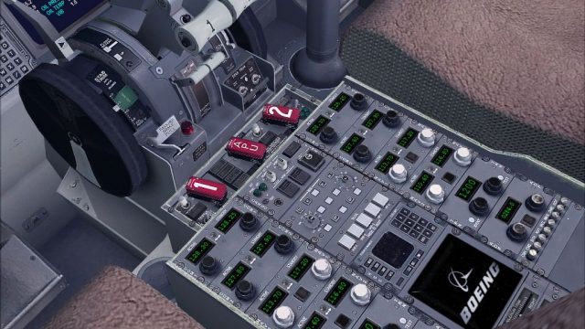 Screenshot 1 — Boeing 737-800 Cockpit Textures Upgrade