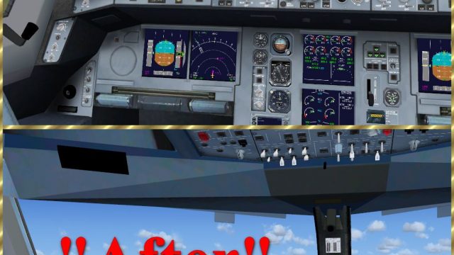 Screenshot 1 — Airbus Cockpit Texture Upgrade