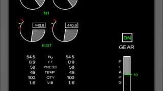 Screenshot 2 — Boeing 777 Style PFD, Nav, EICAS And Chart